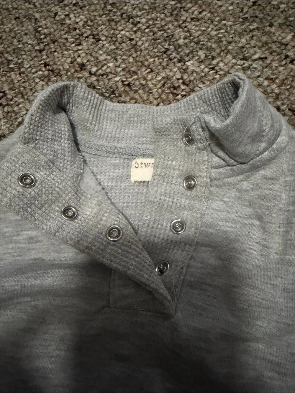 Baby Two-Piece Heather Gray Knit Set